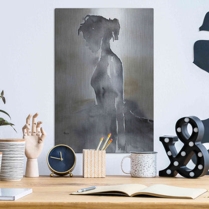 Luxe Metal Art 'La Fin' by Oscar Alvarez Pardo, Metal Wall Art,12x16