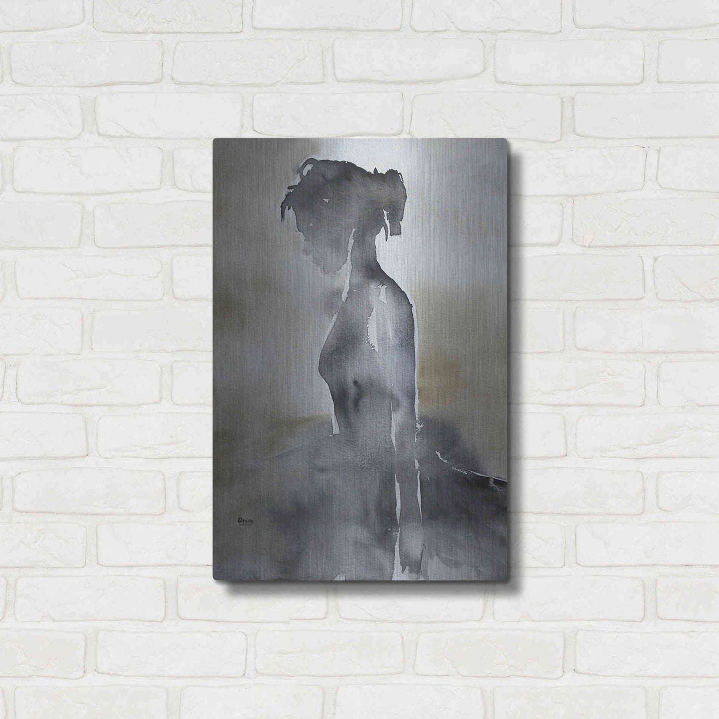 Luxe Metal Art 'La Fin' by Oscar Alvarez Pardo, Metal Wall Art,16x24