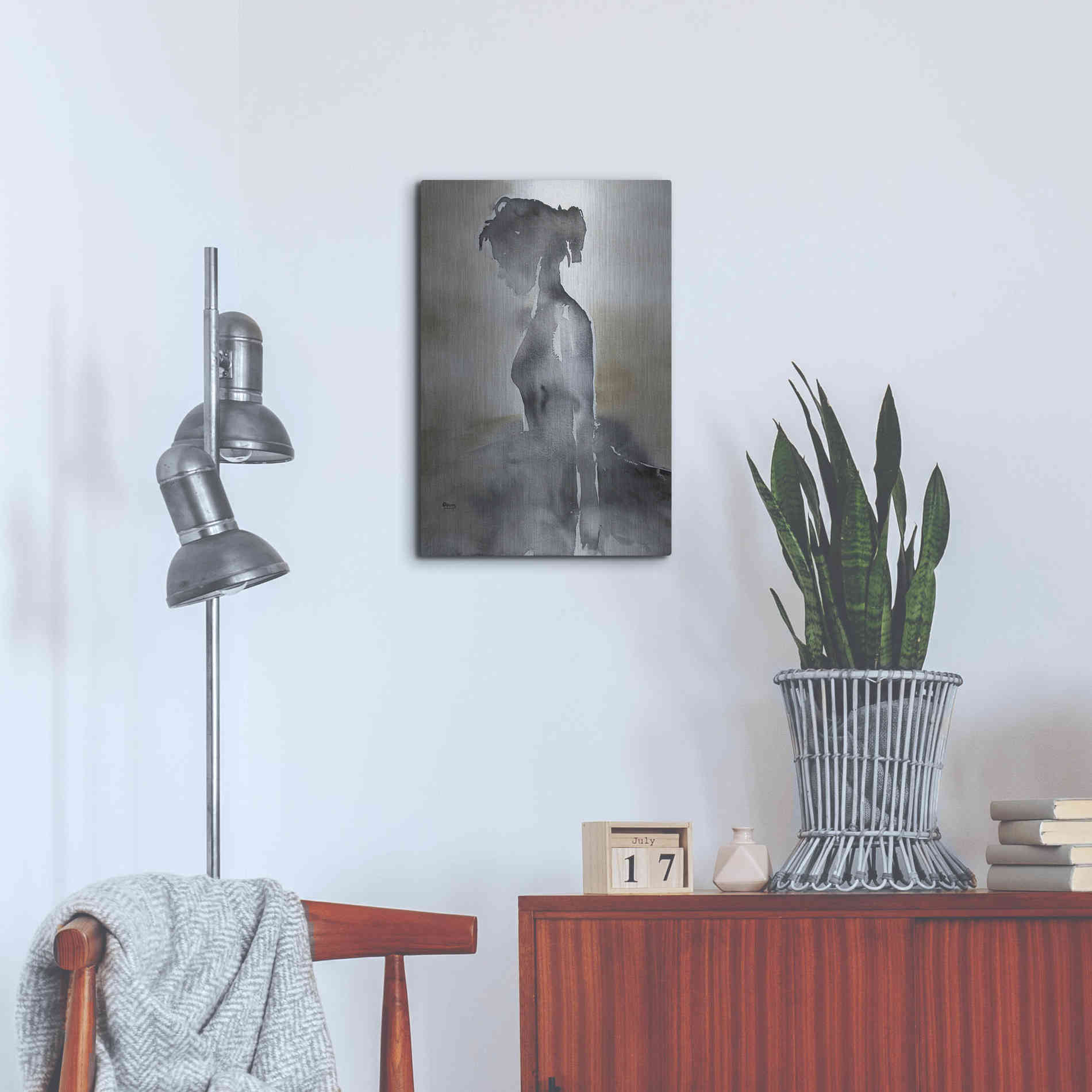 Luxe Metal Art 'La Fin' by Oscar Alvarez Pardo, Metal Wall Art,16x24