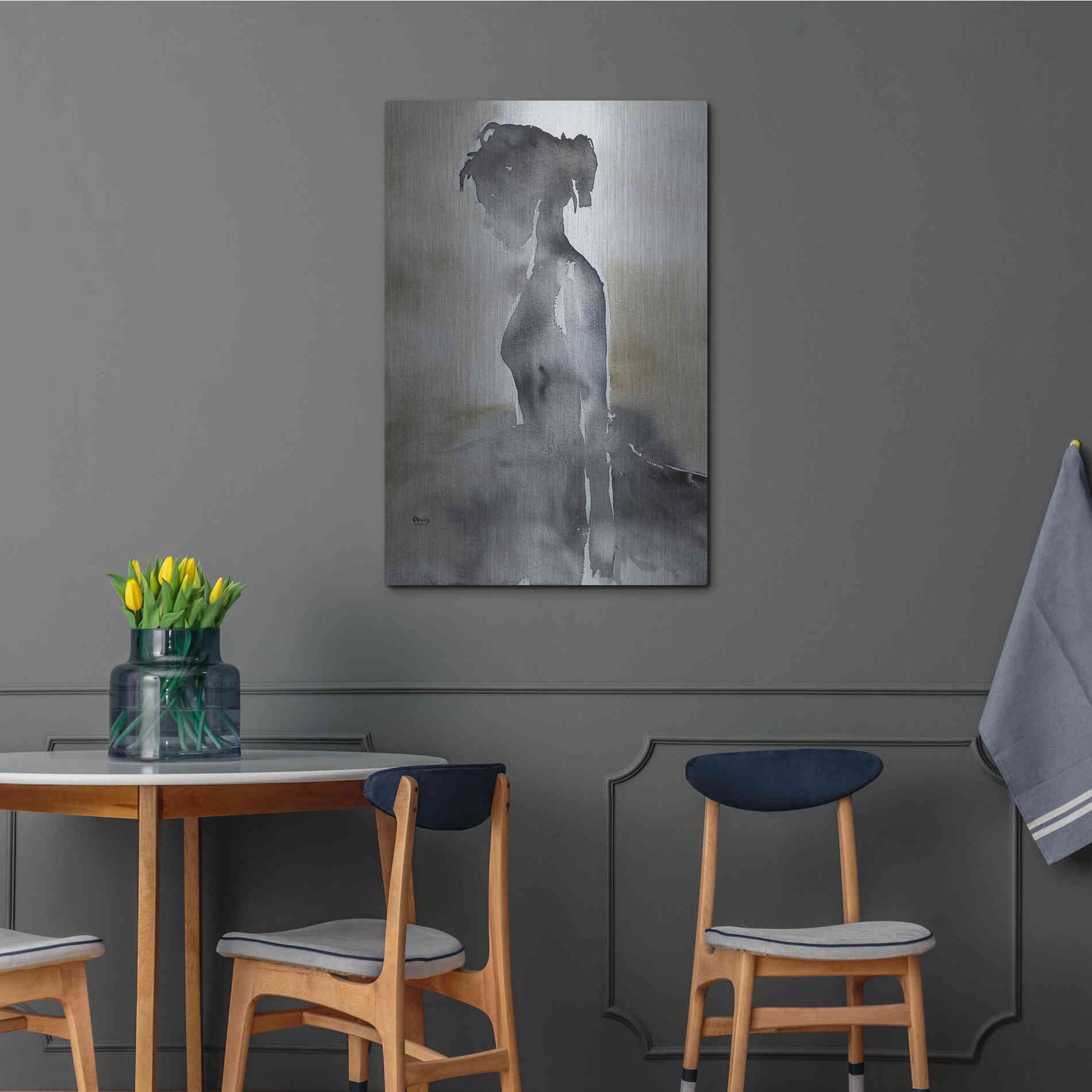 Luxe Metal Art 'La Fin' by Oscar Alvarez Pardo, Metal Wall Art,24x36