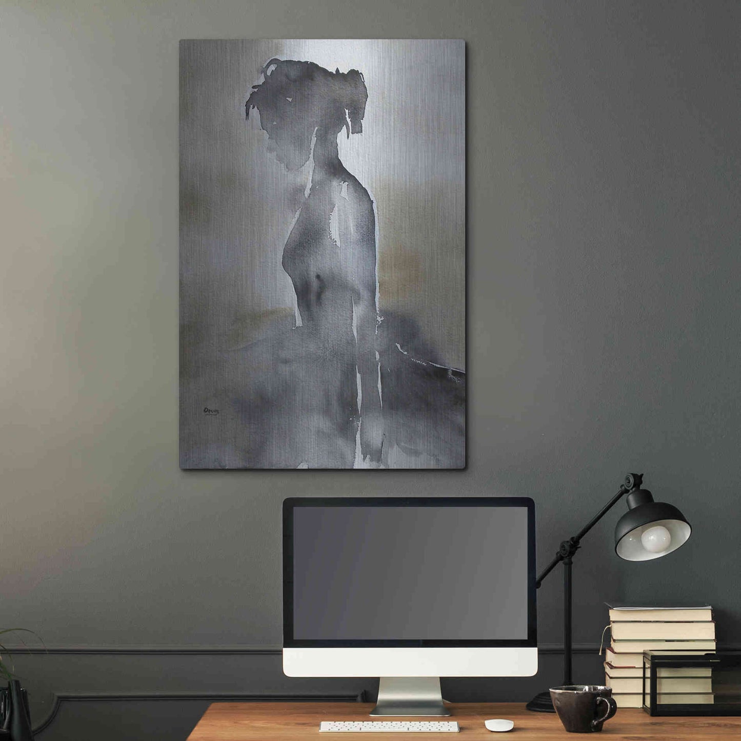 Luxe Metal Art 'La Fin' by Oscar Alvarez Pardo, Metal Wall Art,24x36