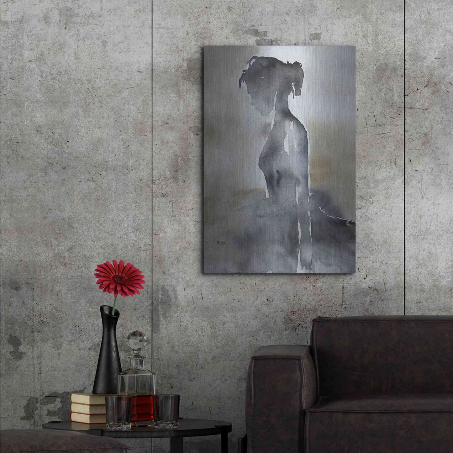 Luxe Metal Art 'La Fin' by Oscar Alvarez Pardo, Metal Wall Art,24x36