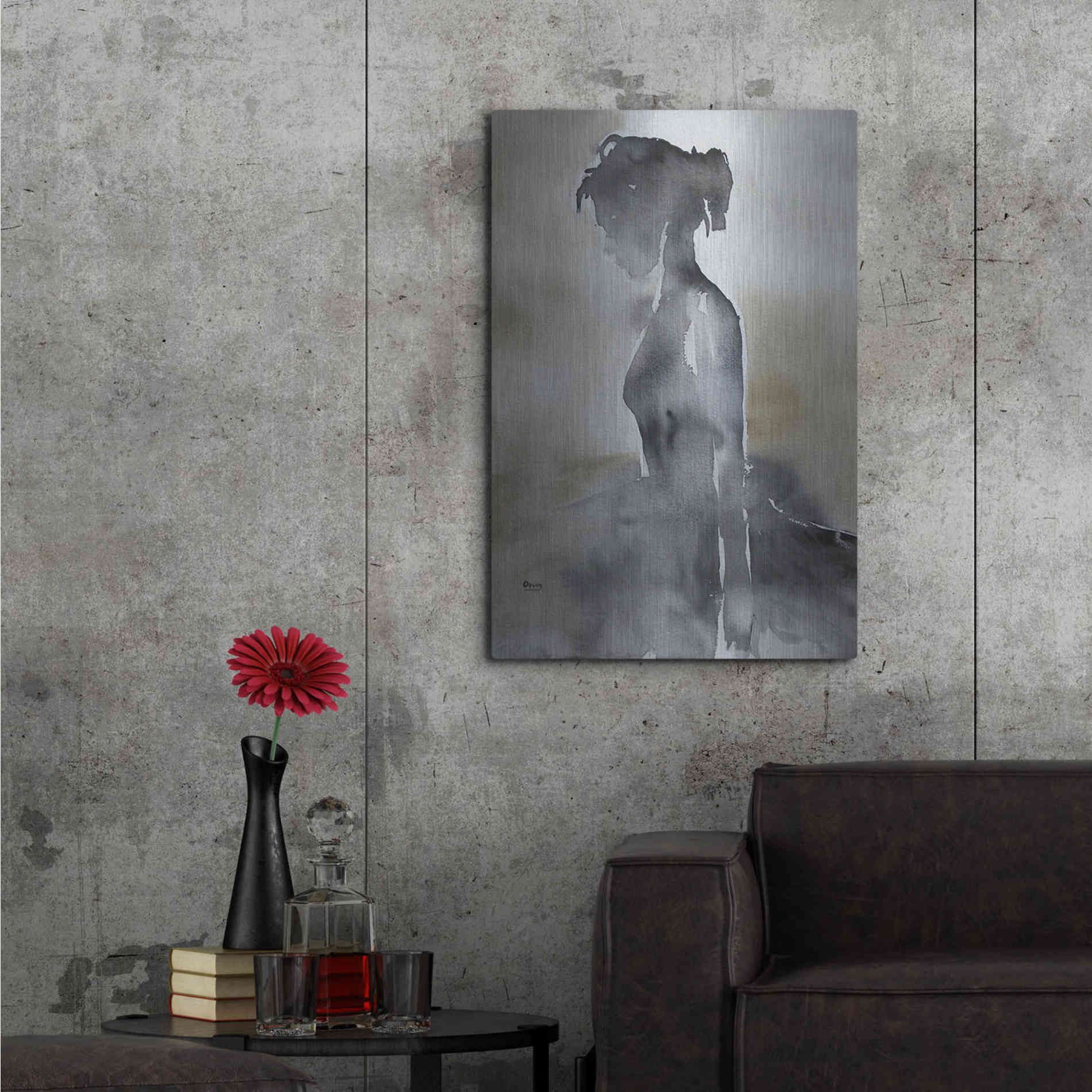 Luxe Metal Art 'La Fin' by Oscar Alvarez Pardo, Metal Wall Art,24x36