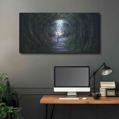 Luxe Metal Art 'Stay for a Moment' by Cameron Gray, Metal Wall Art,48x24