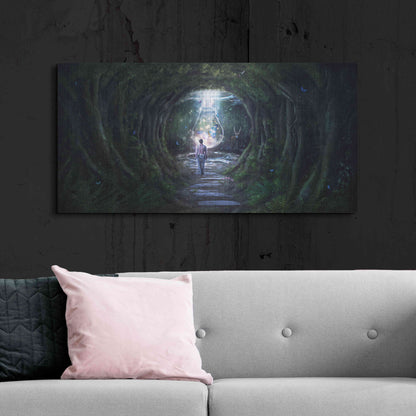 Luxe Metal Art 'Stay for a Moment' by Cameron Gray, Metal Wall Art,48x24