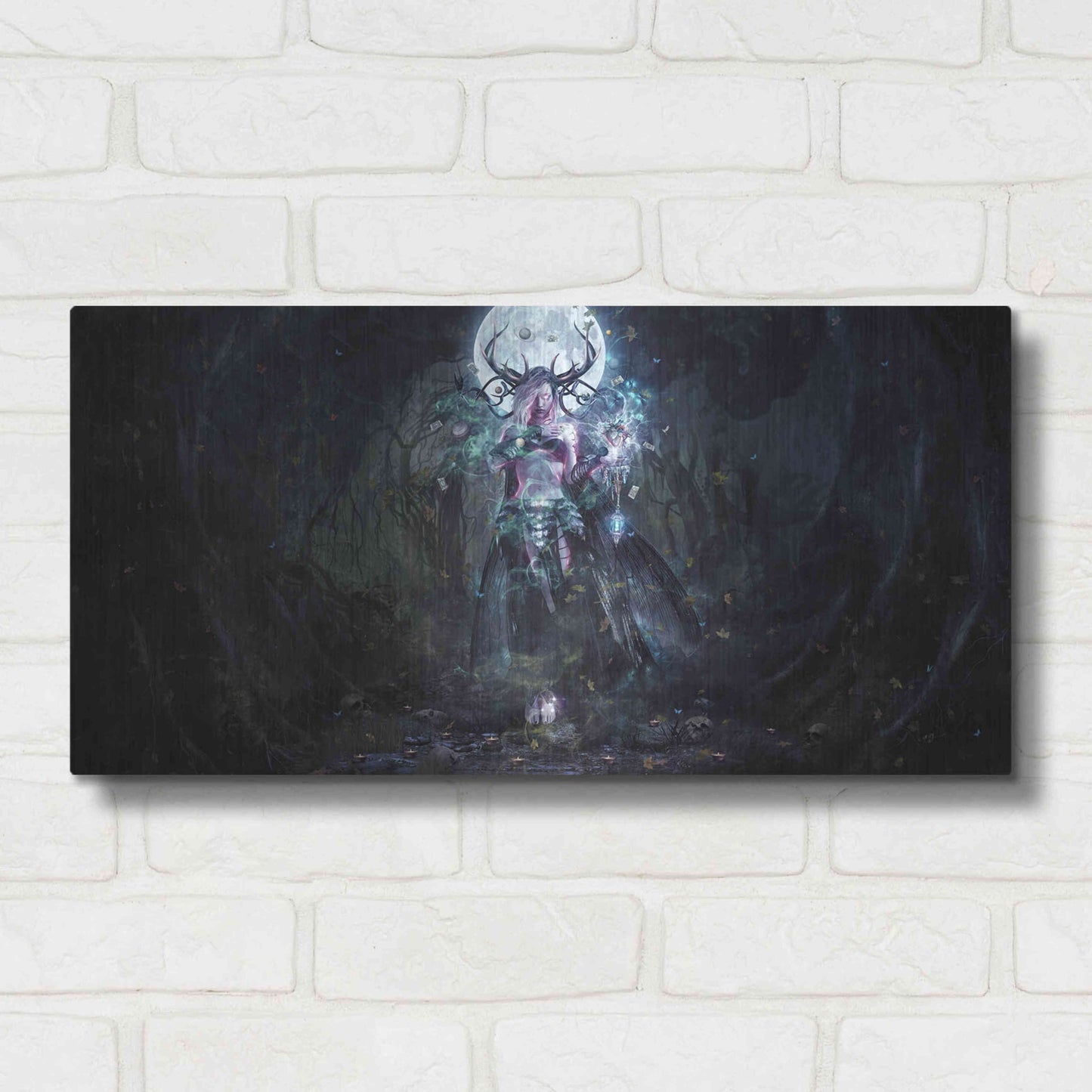 Luxe Metal Art 'The Dreamcatcher Landscape' by Cameron Gray, Metal Wall Art,24x12
