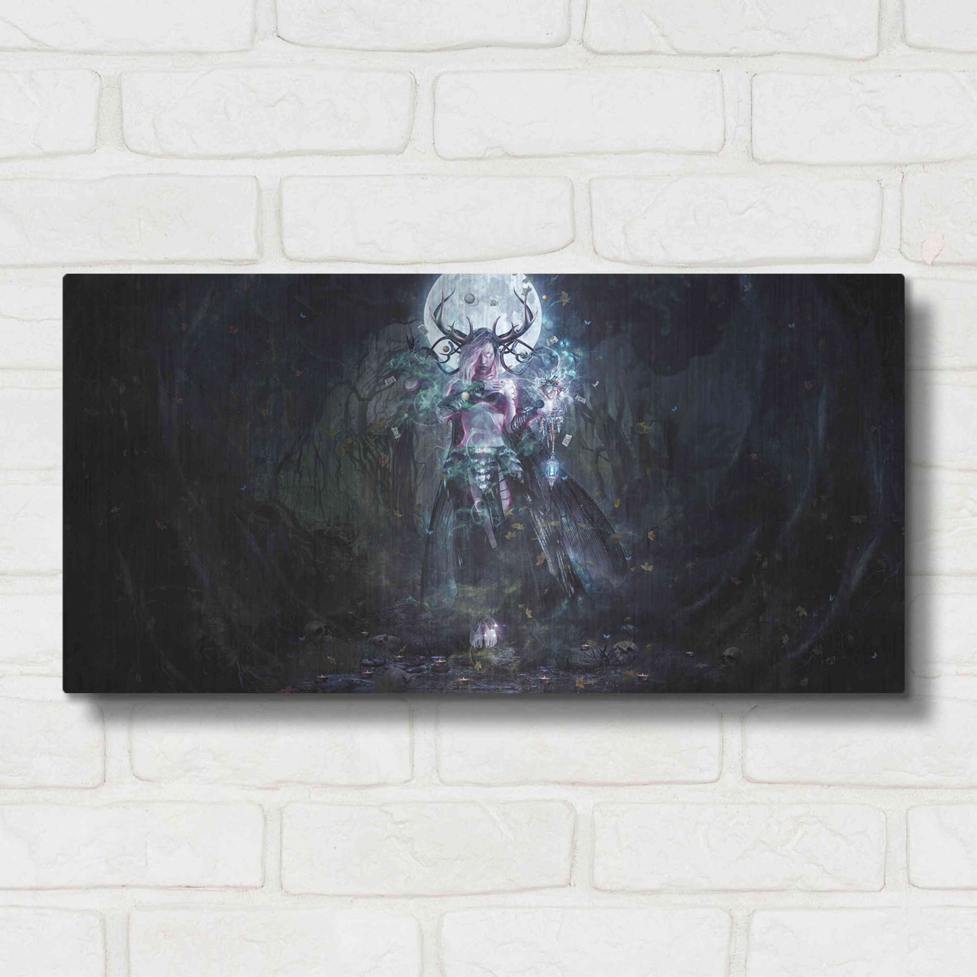 Luxe Metal Art 'The Dreamcatcher Landscape' by Cameron Gray, Metal Wall Art,24x12