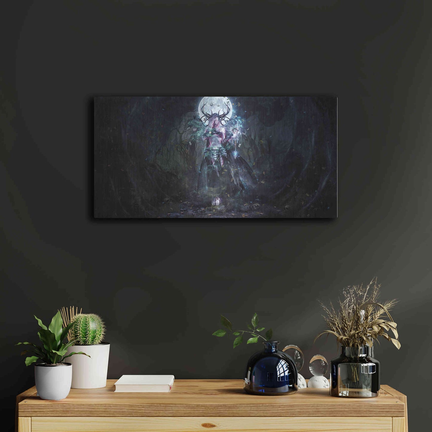 Luxe Metal Art 'The Dreamcatcher Landscape' by Cameron Gray, Metal Wall Art,24x12