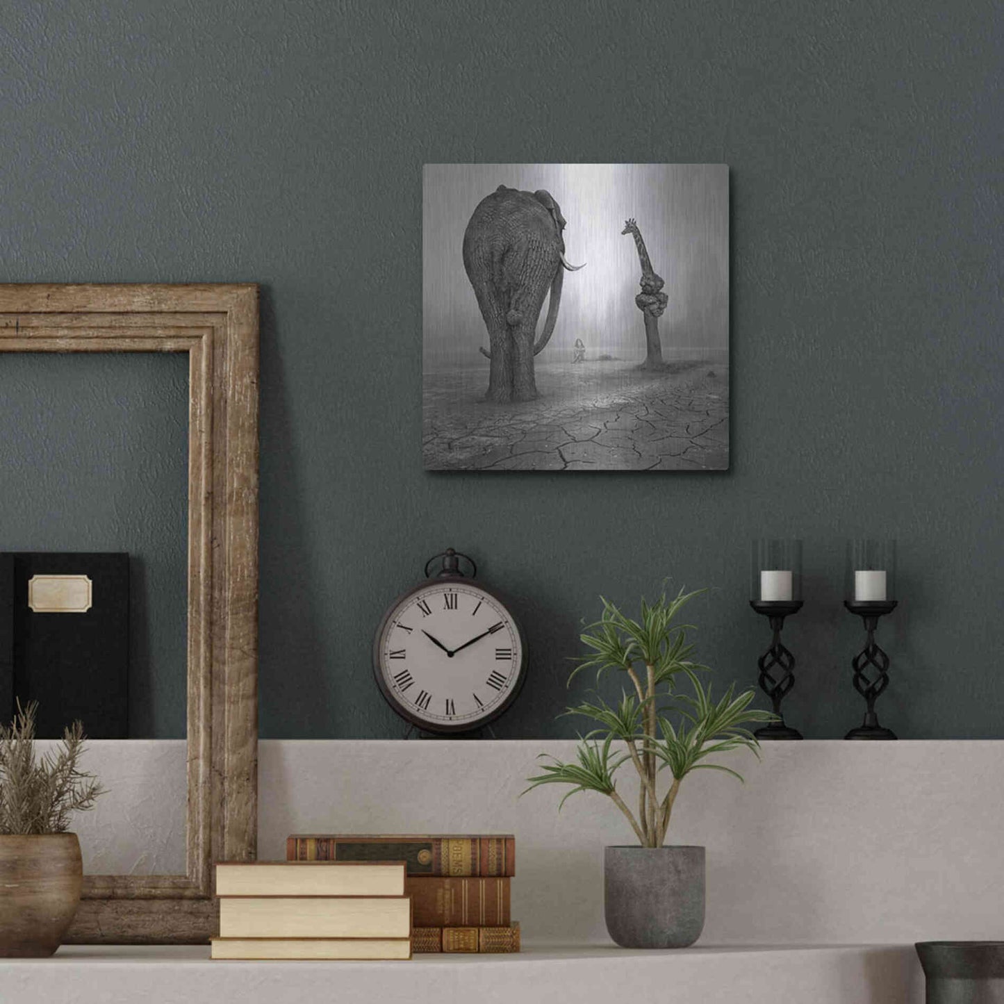 Luxe Metal Art 'Animalia' by Dariusz Klimczak, Metal Wall Art,12x12
