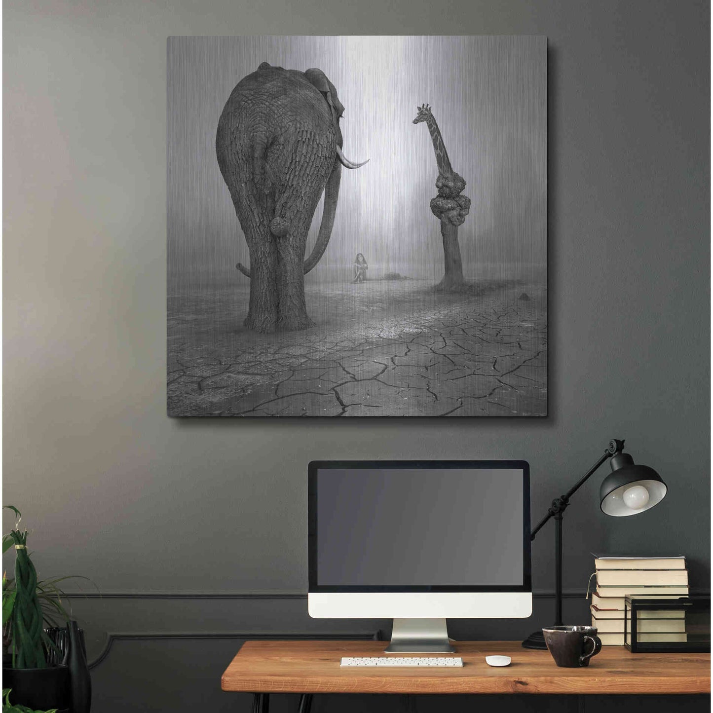 Luxe Metal Art 'Animalia' by Dariusz Klimczak, Metal Wall Art,36x36