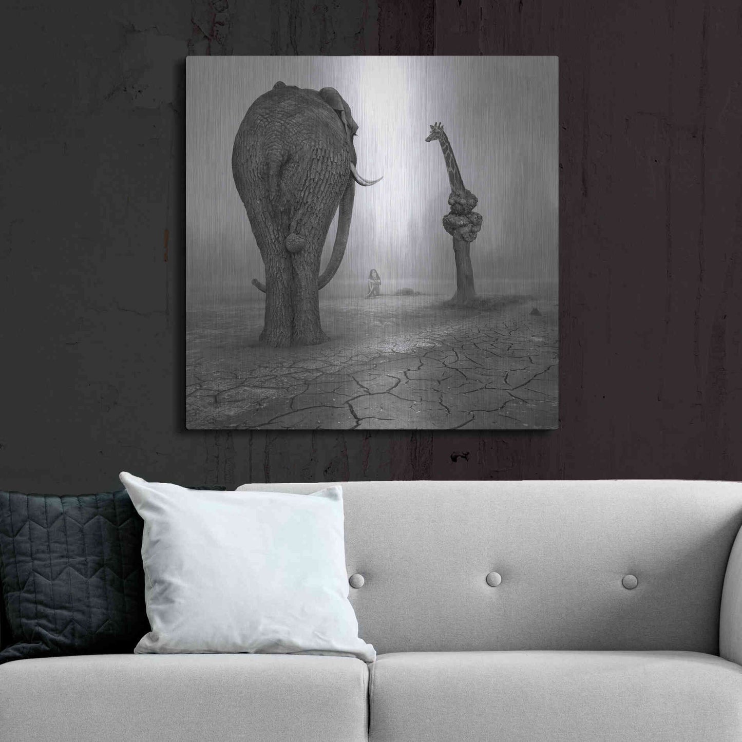 Luxe Metal Art 'Animalia' by Dariusz Klimczak, Metal Wall Art,36x36
