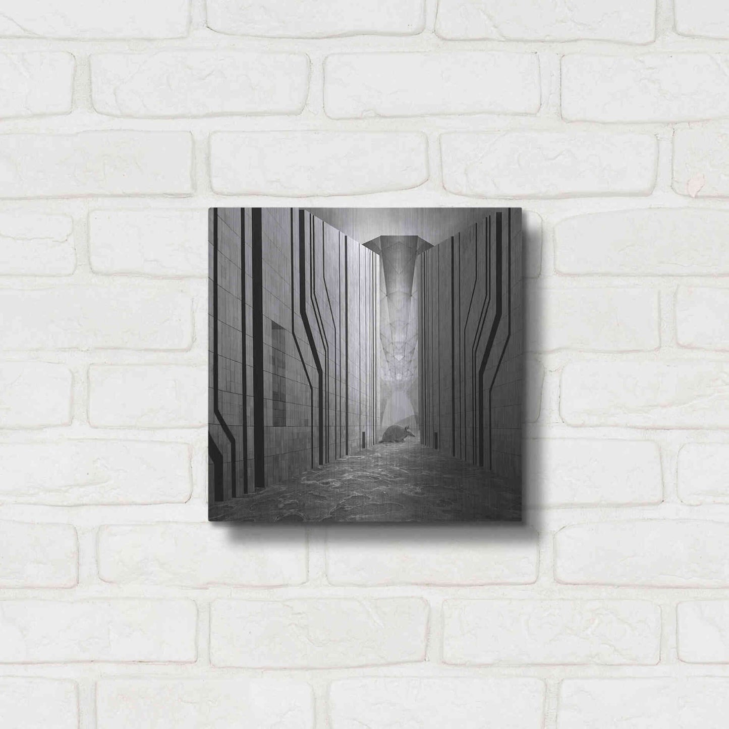 Luxe Metal Art 'Armadillo' by Dariusz Klimczak, Metal Wall Art,12x12