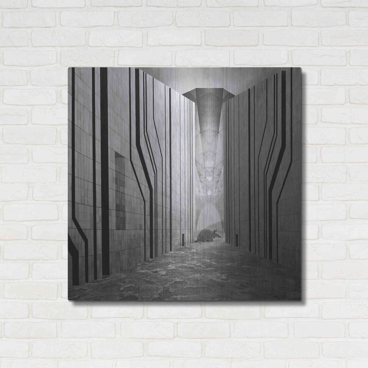 Luxe Metal Art 'Armadillo' by Dariusz Klimczak, Metal Wall Art,36x36