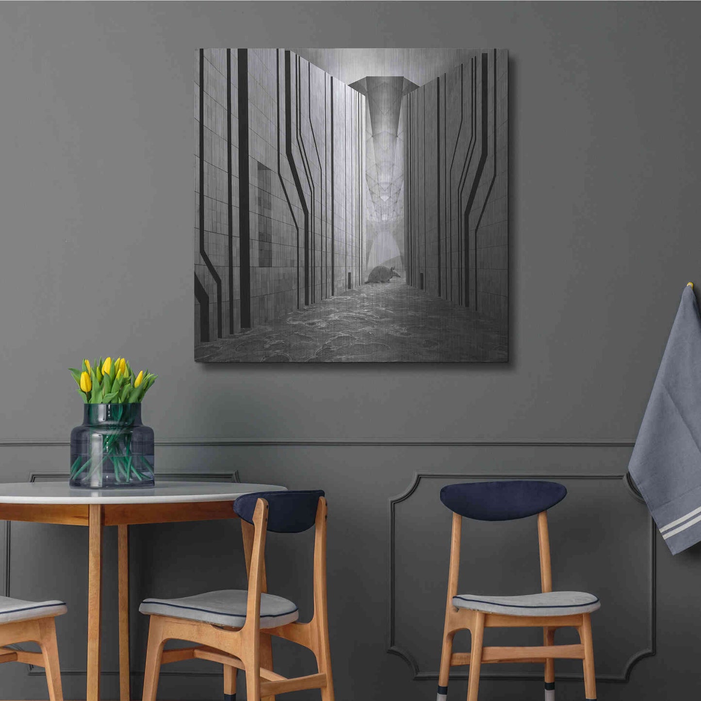 Luxe Metal Art 'Armadillo' by Dariusz Klimczak, Metal Wall Art,36x36