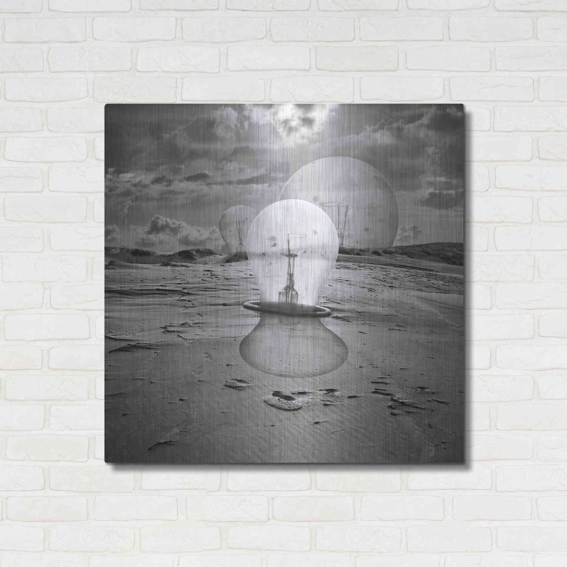 Luxe Metal Art 'Bulbs' by Dariusz Klimczak, Metal Wall Art,36x36