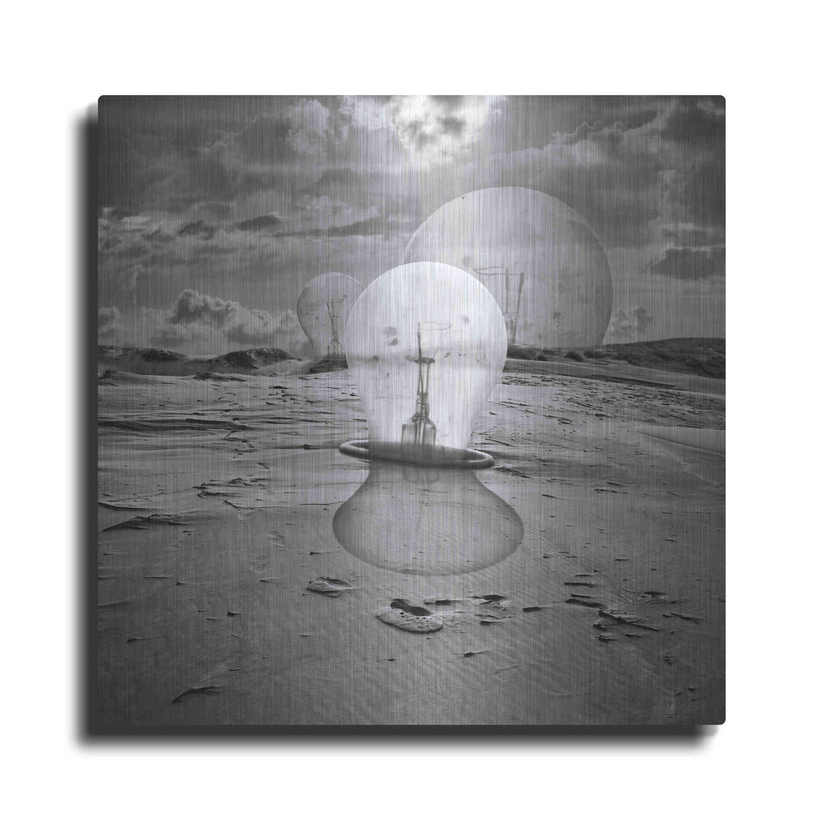 Luxe Metal Art 'Bulbs' by Dariusz Klimczak, Metal Wall Art