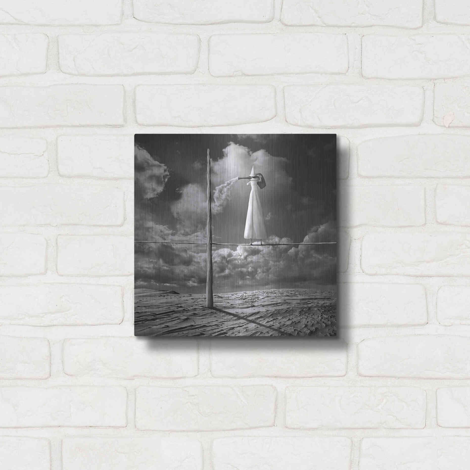 Luxe Metal Art 'Cloudmaker' by Dariusz Klimczak, Metal Wall Art,12x12