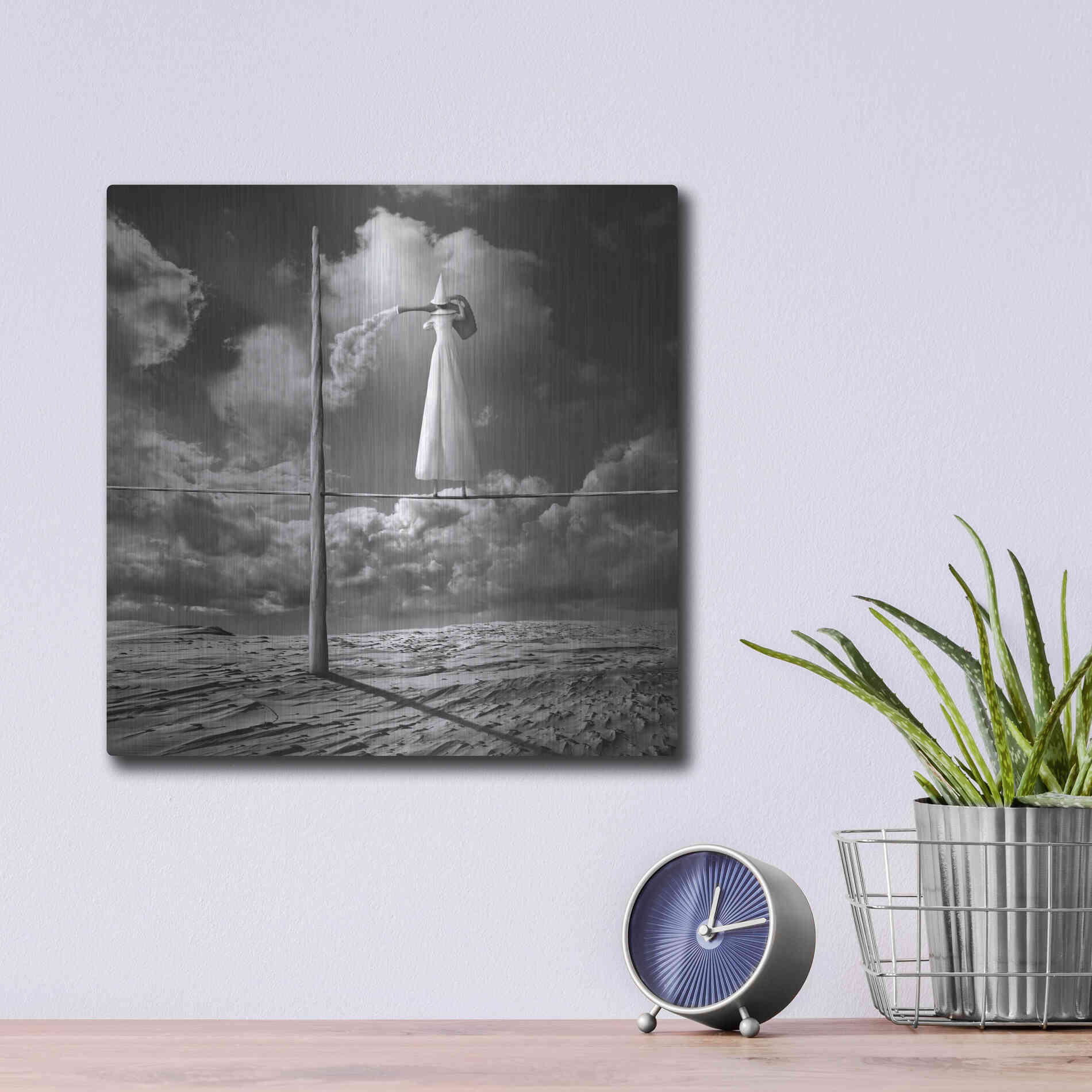 Luxe Metal Art 'Cloudmaker' by Dariusz Klimczak, Metal Wall Art,12x12