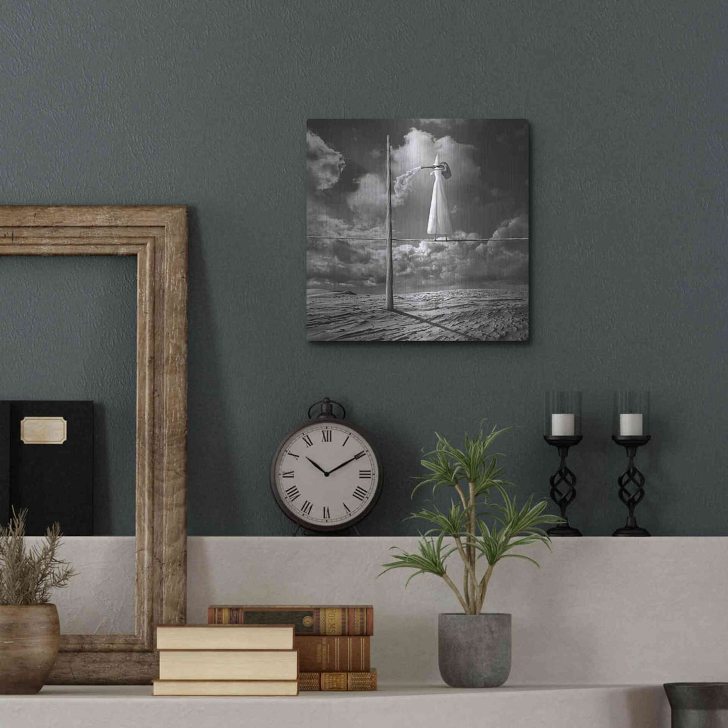 Luxe Metal Art 'Cloudmaker' by Dariusz Klimczak, Metal Wall Art,12x12