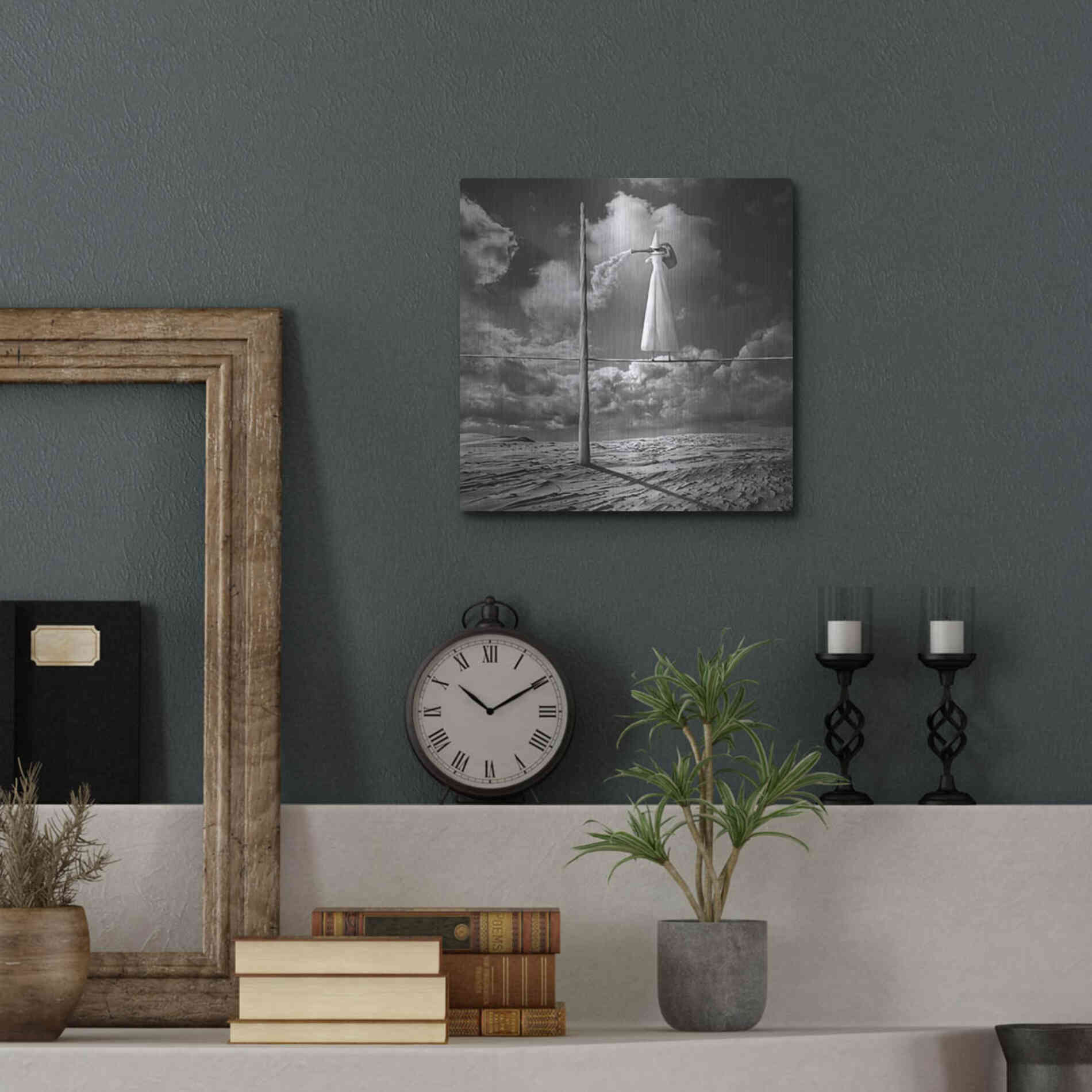 Luxe Metal Art 'Cloudmaker' by Dariusz Klimczak, Metal Wall Art,12x12