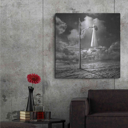 Luxe Metal Art 'Cloudmaker' by Dariusz Klimczak, Metal Wall Art,36x36