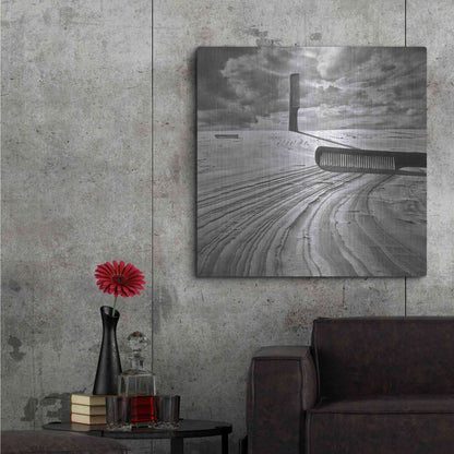 Luxe Metal Art 'Combing the Dunes' by Dariusz Klimczak, Metal Wall Art,36x36