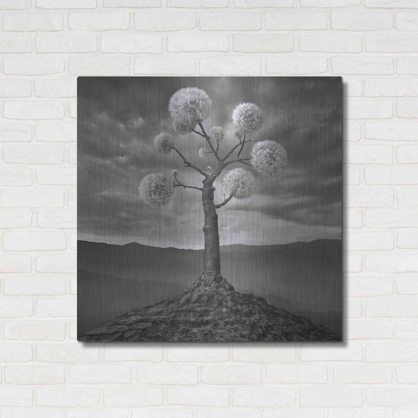 Luxe Metal Art 'Dandelion' by Dariusz Klimczak, Metal Wall Art,36x36