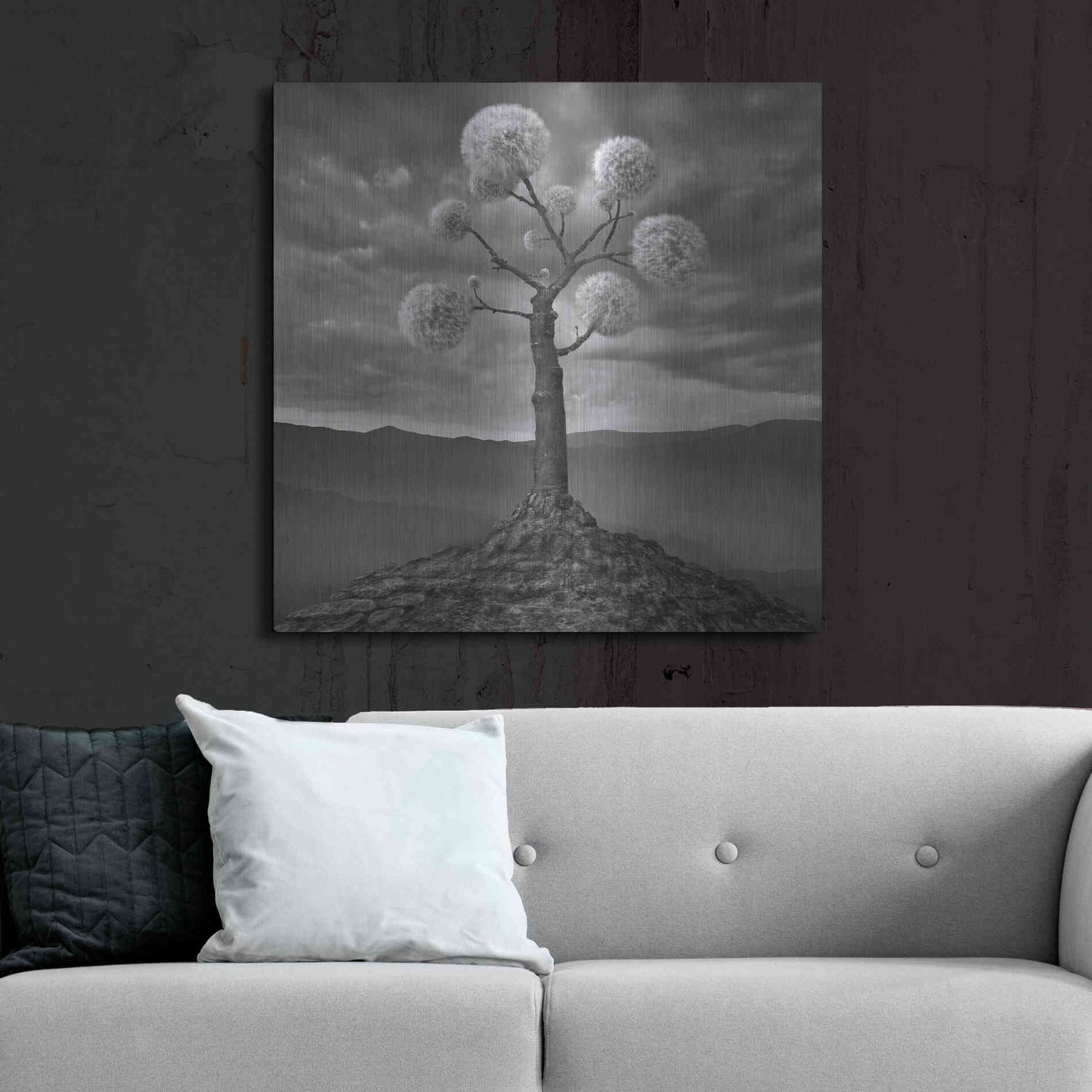 Luxe Metal Art 'Dandelion' by Dariusz Klimczak, Metal Wall Art,36x36