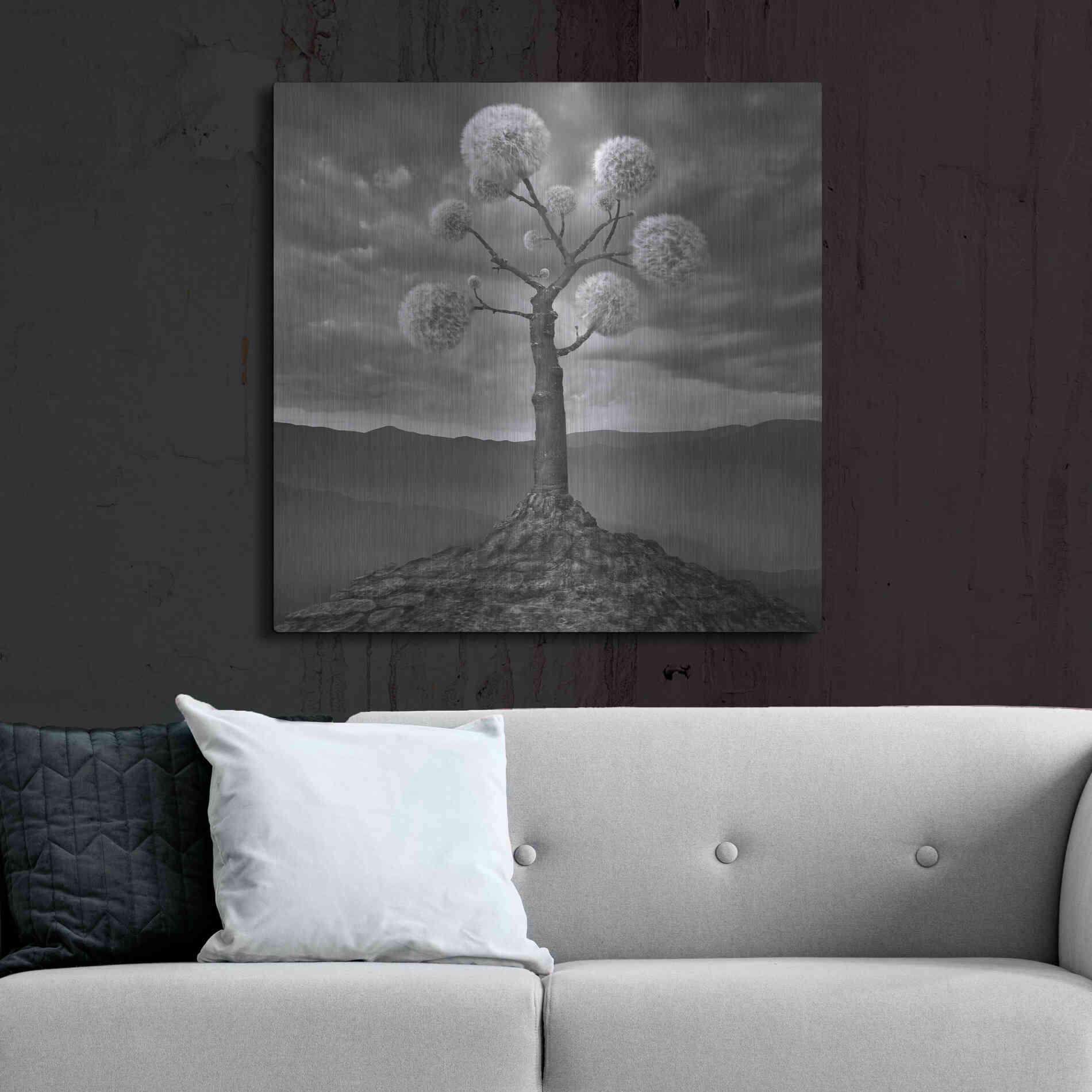 Luxe Metal Art 'Dandelion' by Dariusz Klimczak, Metal Wall Art,36x36