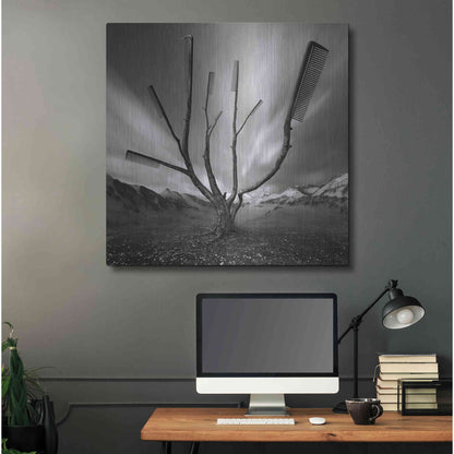 Luxe Metal Art 'Dandruff Tree' by Dariusz Klimczak, Metal Wall Art,36x36