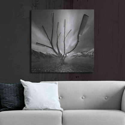 Luxe Metal Art 'Dandruff Tree' by Dariusz Klimczak, Metal Wall Art,36x36