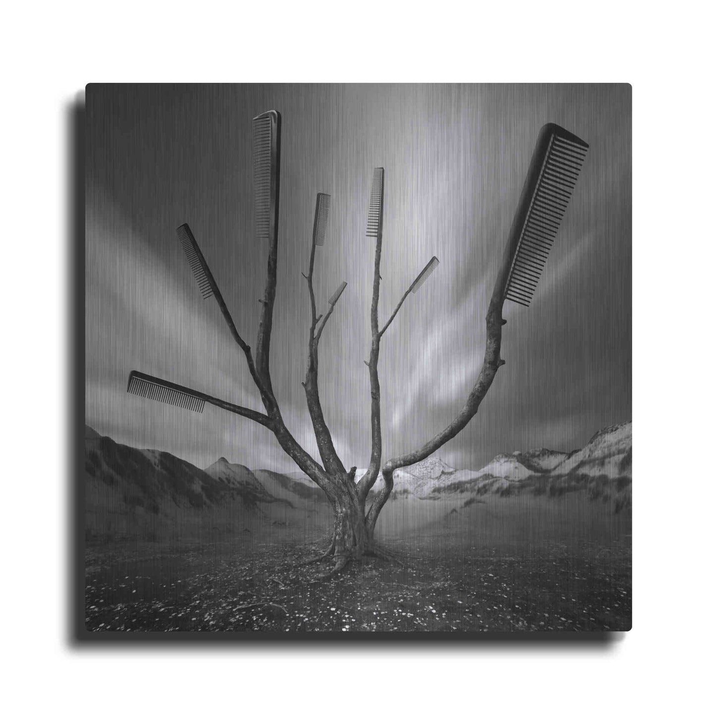 Luxe Metal Art 'Dandruff Tree' by Dariusz Klimczak, Metal Wall Art