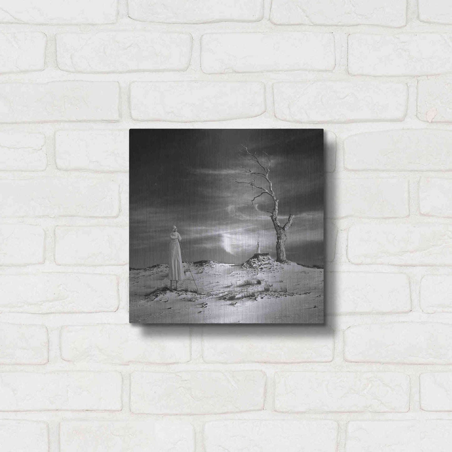 Luxe Metal Art 'Daydream' by Dariusz Klimczak, Metal Wall Art,12x12