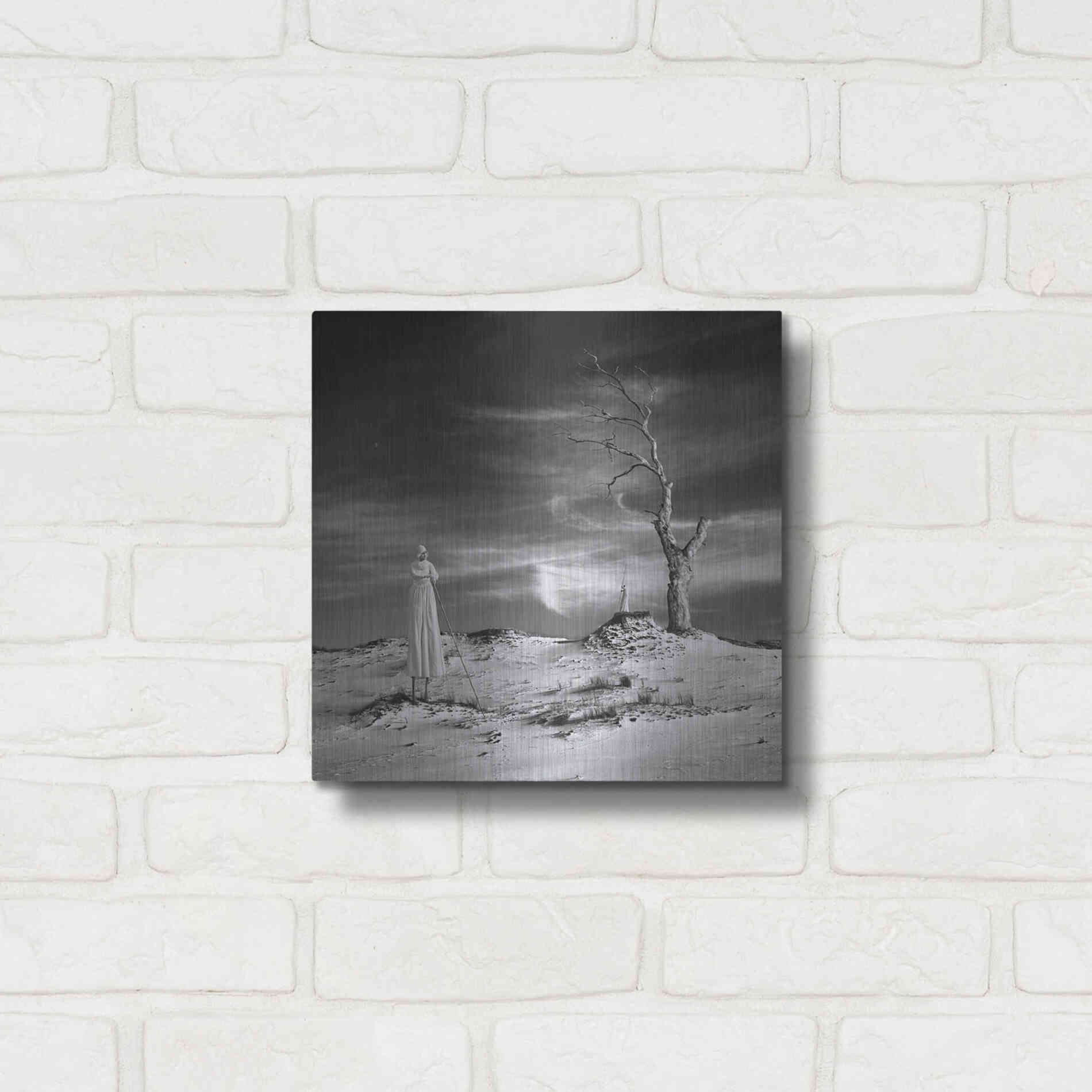 Luxe Metal Art 'Daydream' by Dariusz Klimczak, Metal Wall Art,12x12