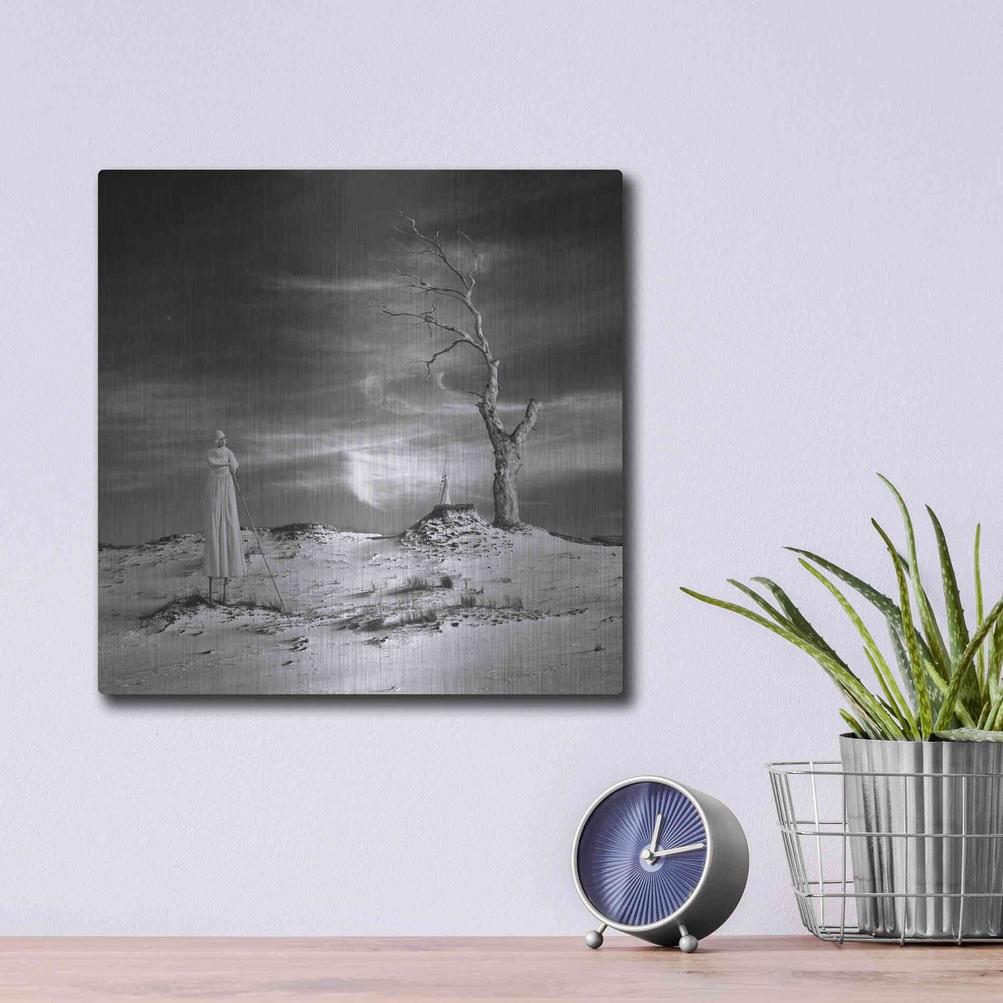 Luxe Metal Art 'Daydream' by Dariusz Klimczak, Metal Wall Art,12x12