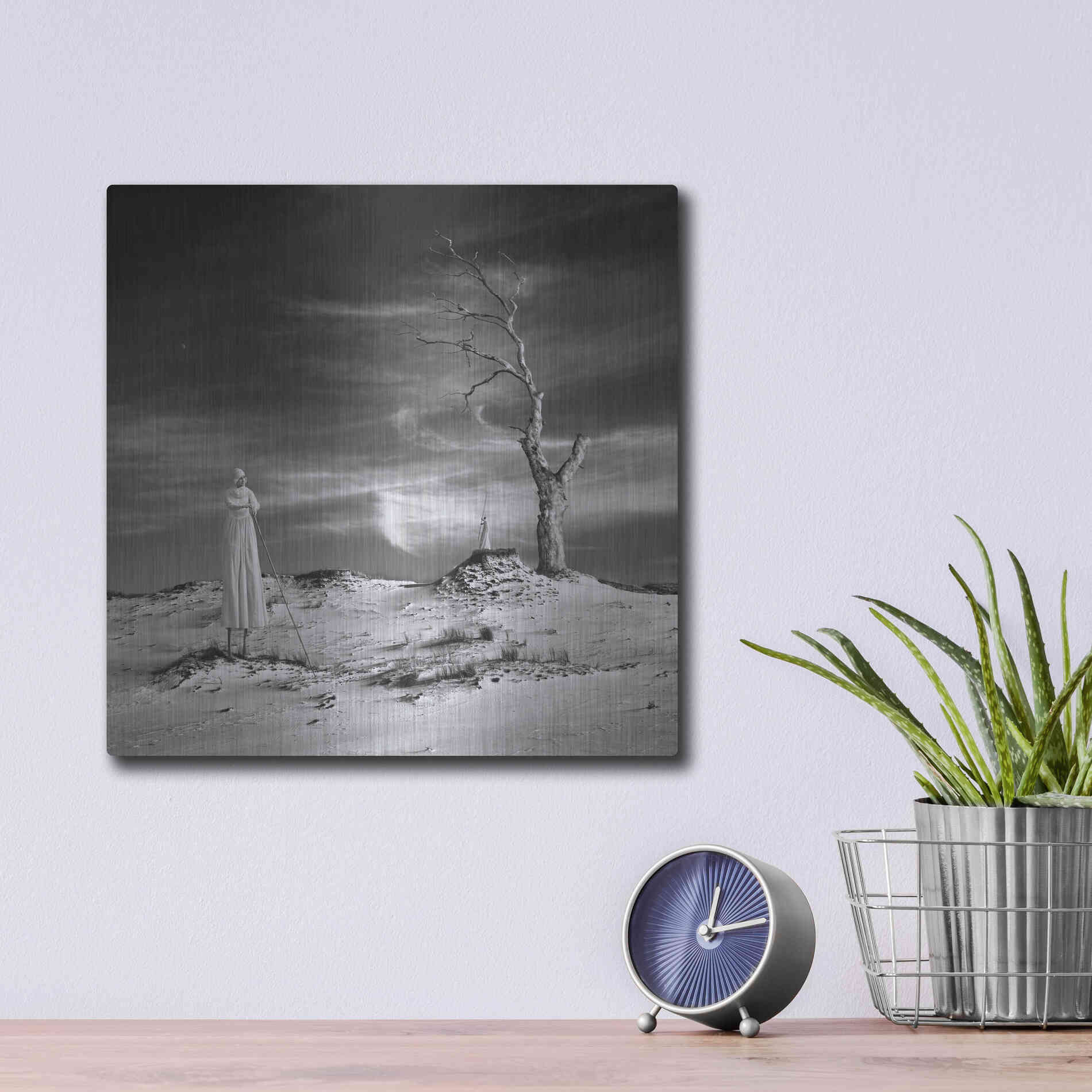 Luxe Metal Art 'Daydream' by Dariusz Klimczak, Metal Wall Art,12x12