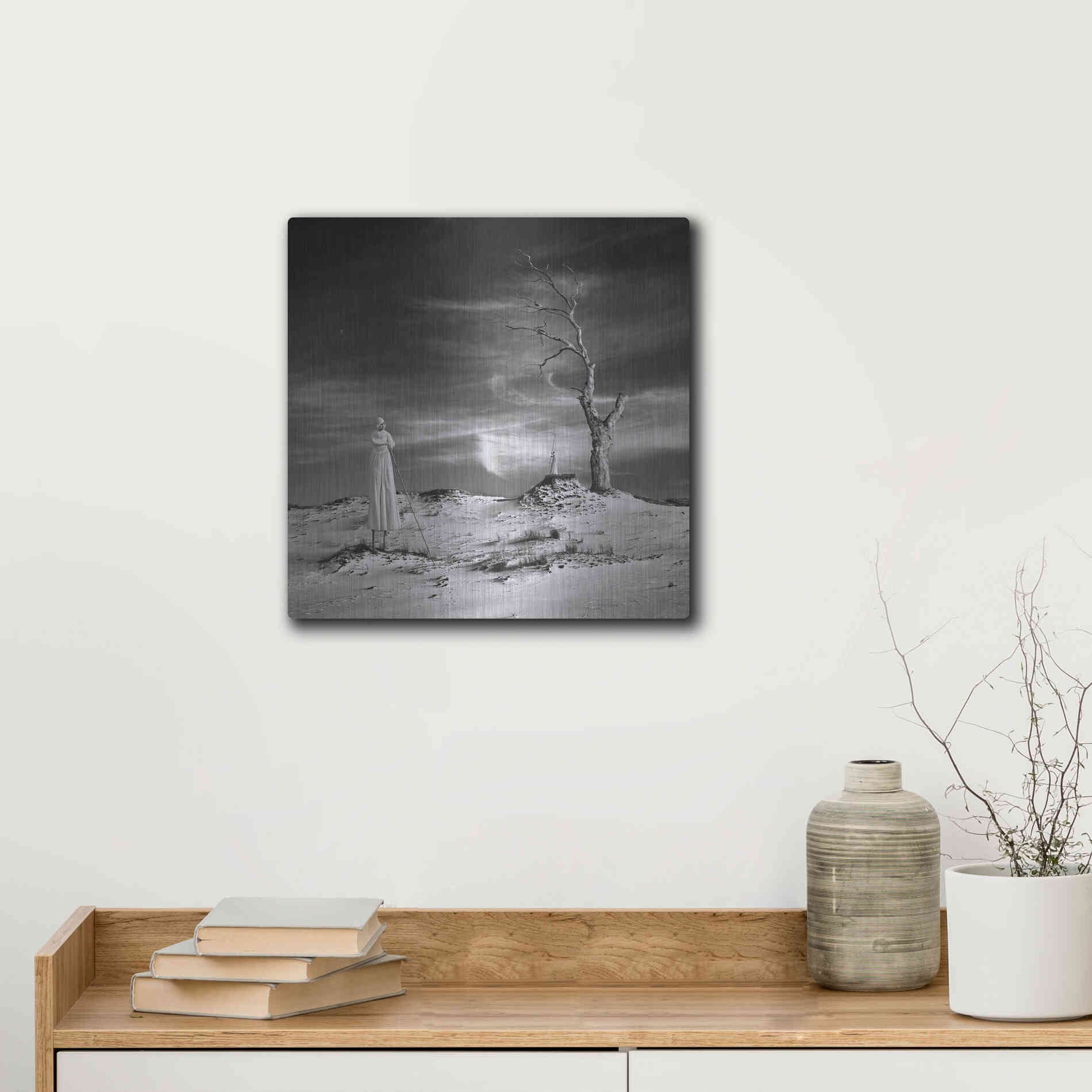 Luxe Metal Art 'Daydream' by Dariusz Klimczak, Metal Wall Art,12x12