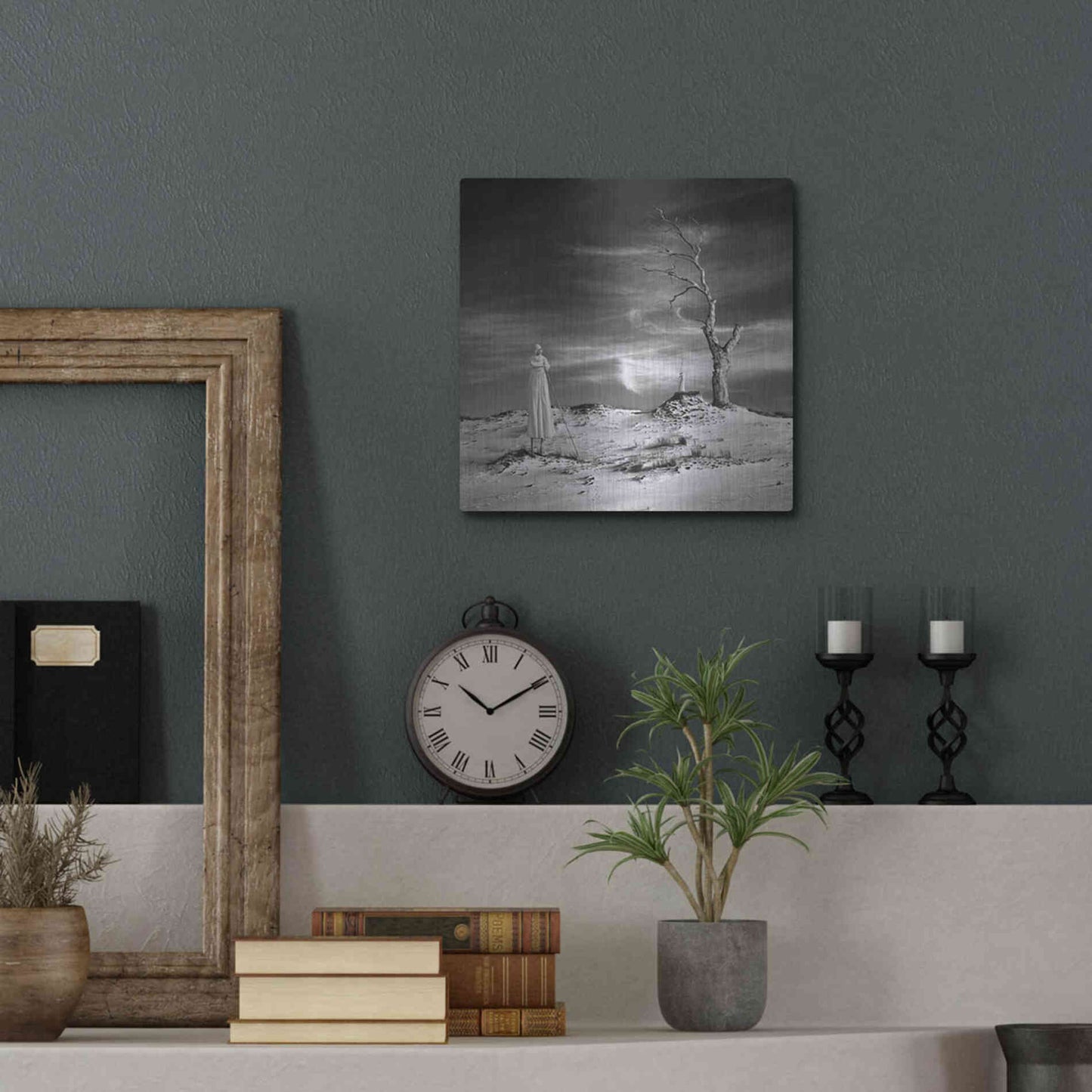 Luxe Metal Art 'Daydream' by Dariusz Klimczak, Metal Wall Art,12x12