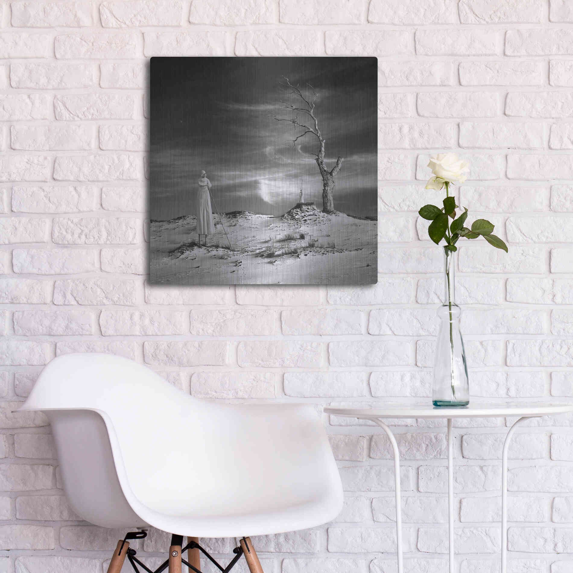 Luxe Metal Art 'Daydream' by Dariusz Klimczak, Metal Wall Art,24x24