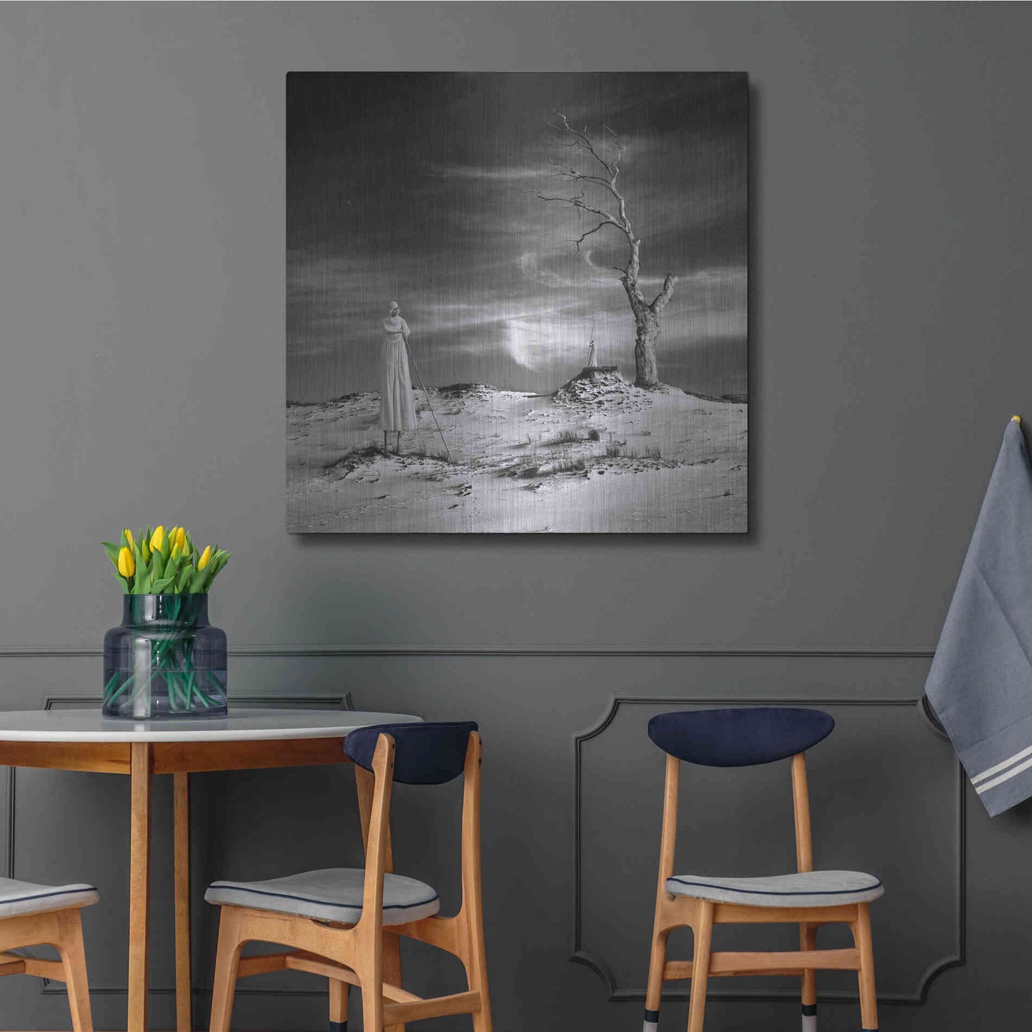 Luxe Metal Art 'Daydream' by Dariusz Klimczak, Metal Wall Art,36x36