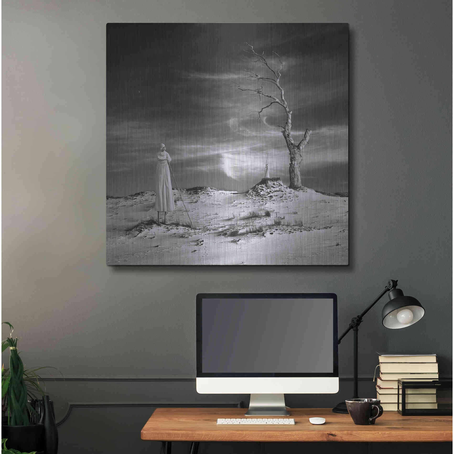 Luxe Metal Art 'Daydream' by Dariusz Klimczak, Metal Wall Art,36x36