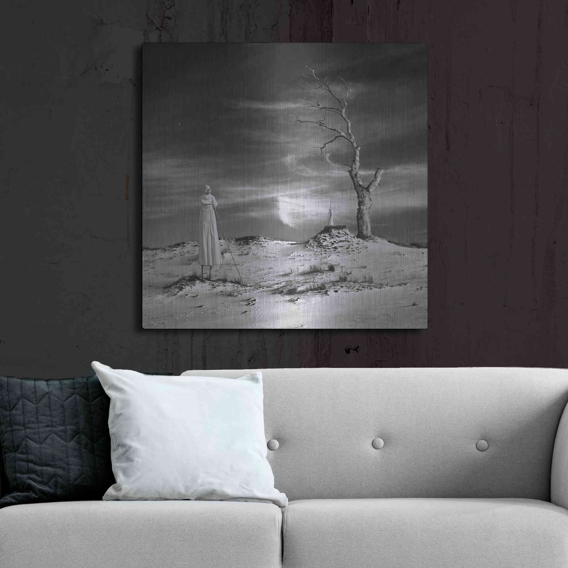 Luxe Metal Art 'Daydream' by Dariusz Klimczak, Metal Wall Art,36x36