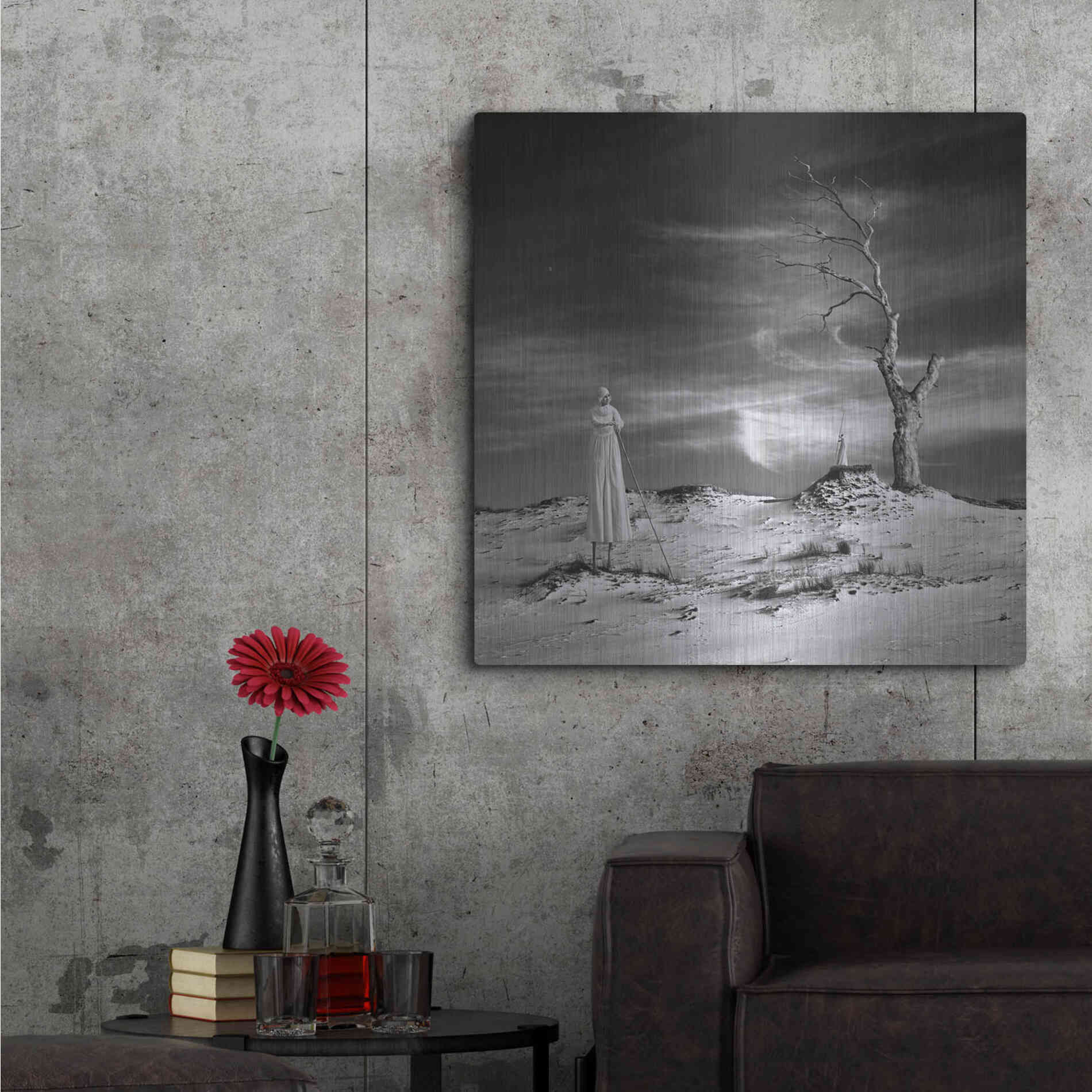 Luxe Metal Art 'Daydream' by Dariusz Klimczak, Metal Wall Art,36x36