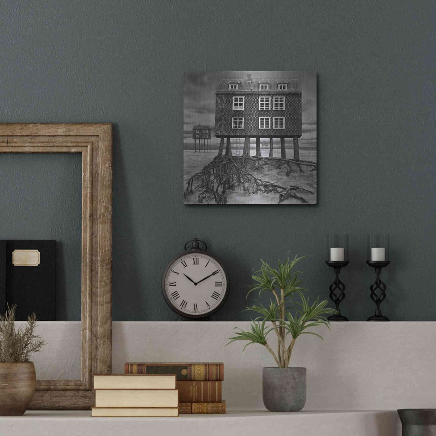 Luxe Metal Art 'Origin' by Dariusz Klimczak, Metal Wall Art,12x12