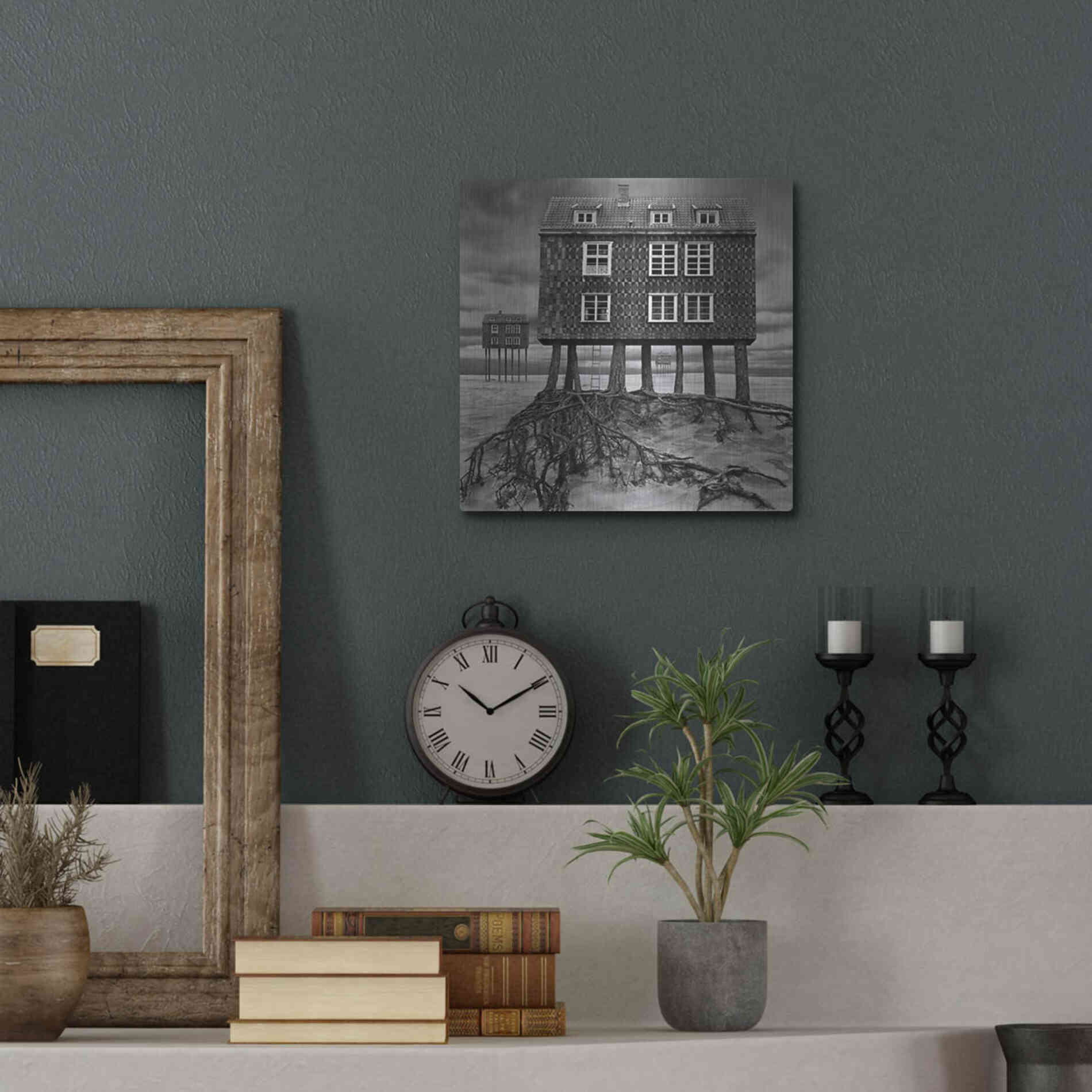 Luxe Metal Art 'Origin' by Dariusz Klimczak, Metal Wall Art,12x12