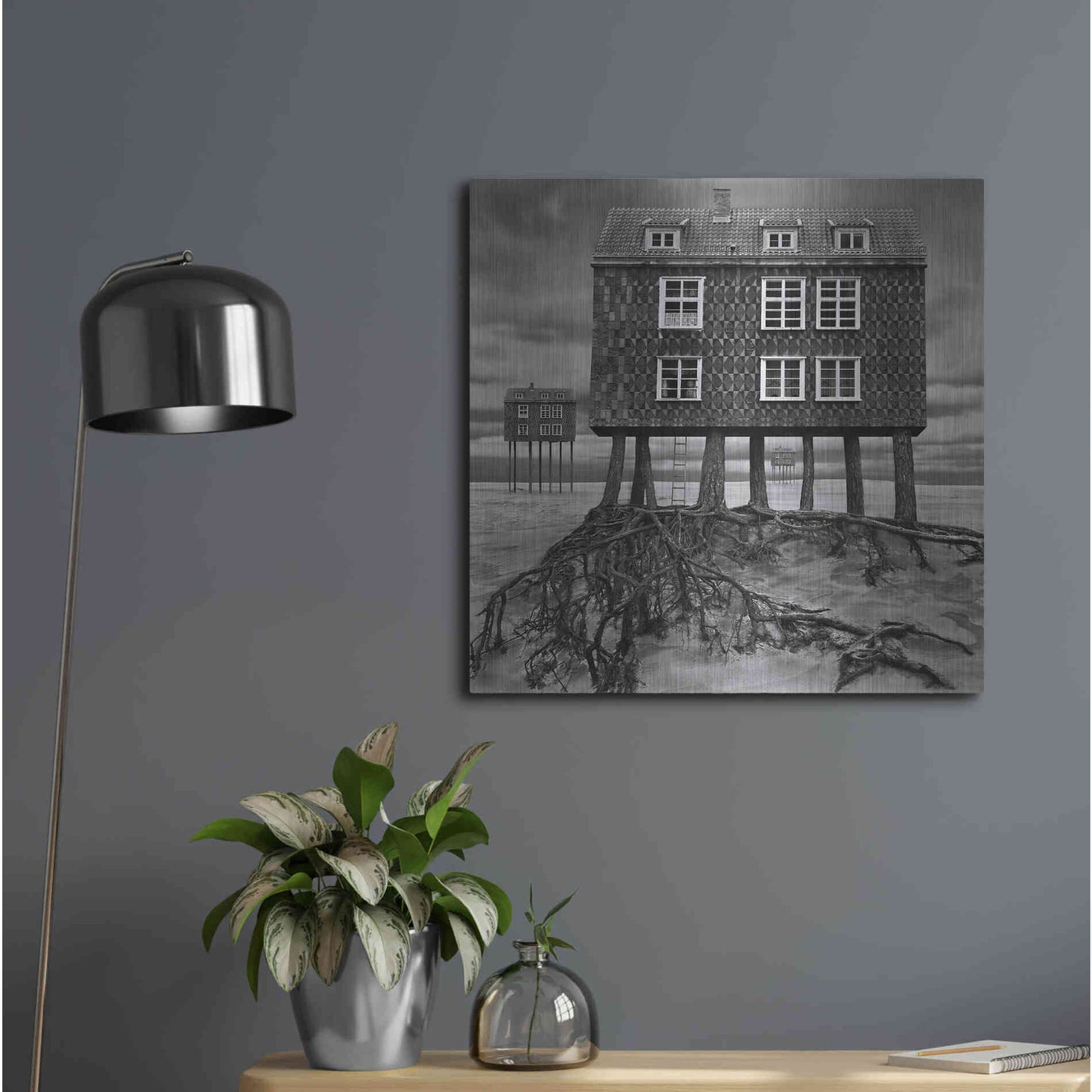 Luxe Metal Art 'Origin' by Dariusz Klimczak, Metal Wall Art,24x24
