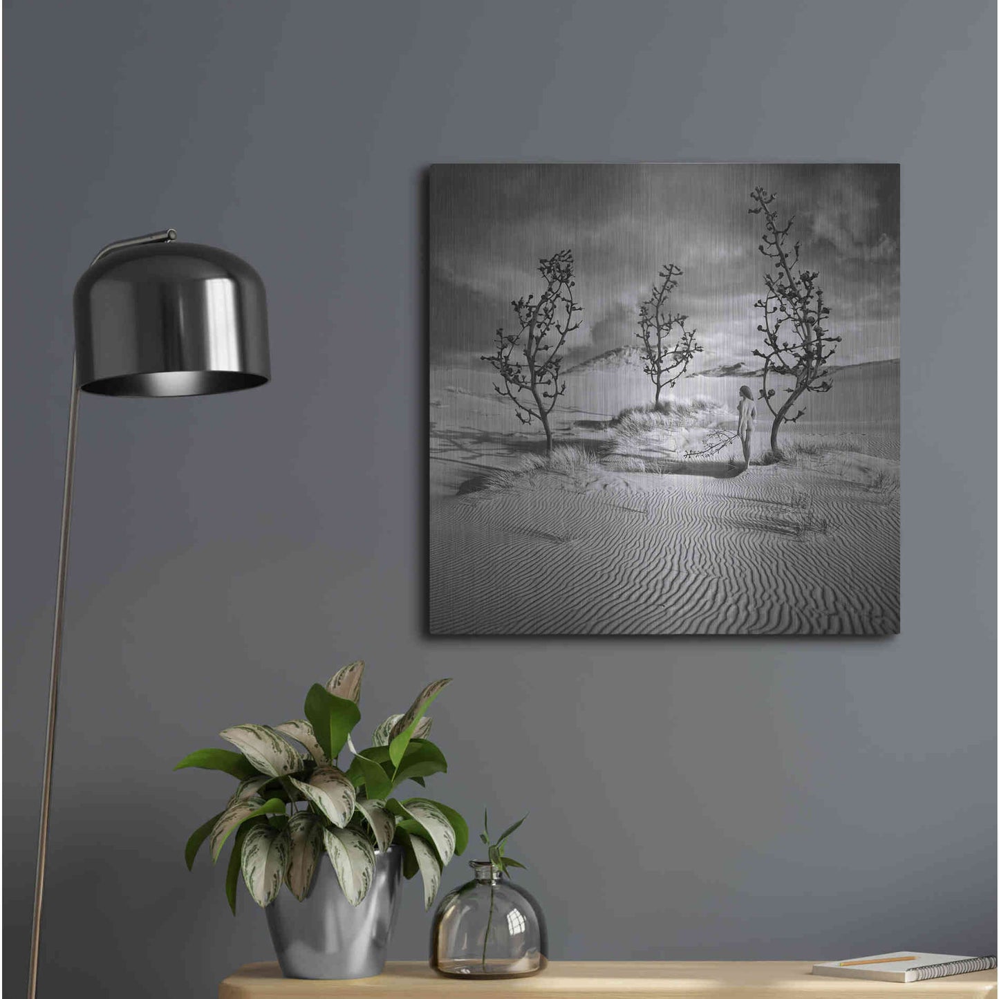 Luxe Metal Art 'Egarden' by Dariusz Klimczak, Metal Wall Art,24x24