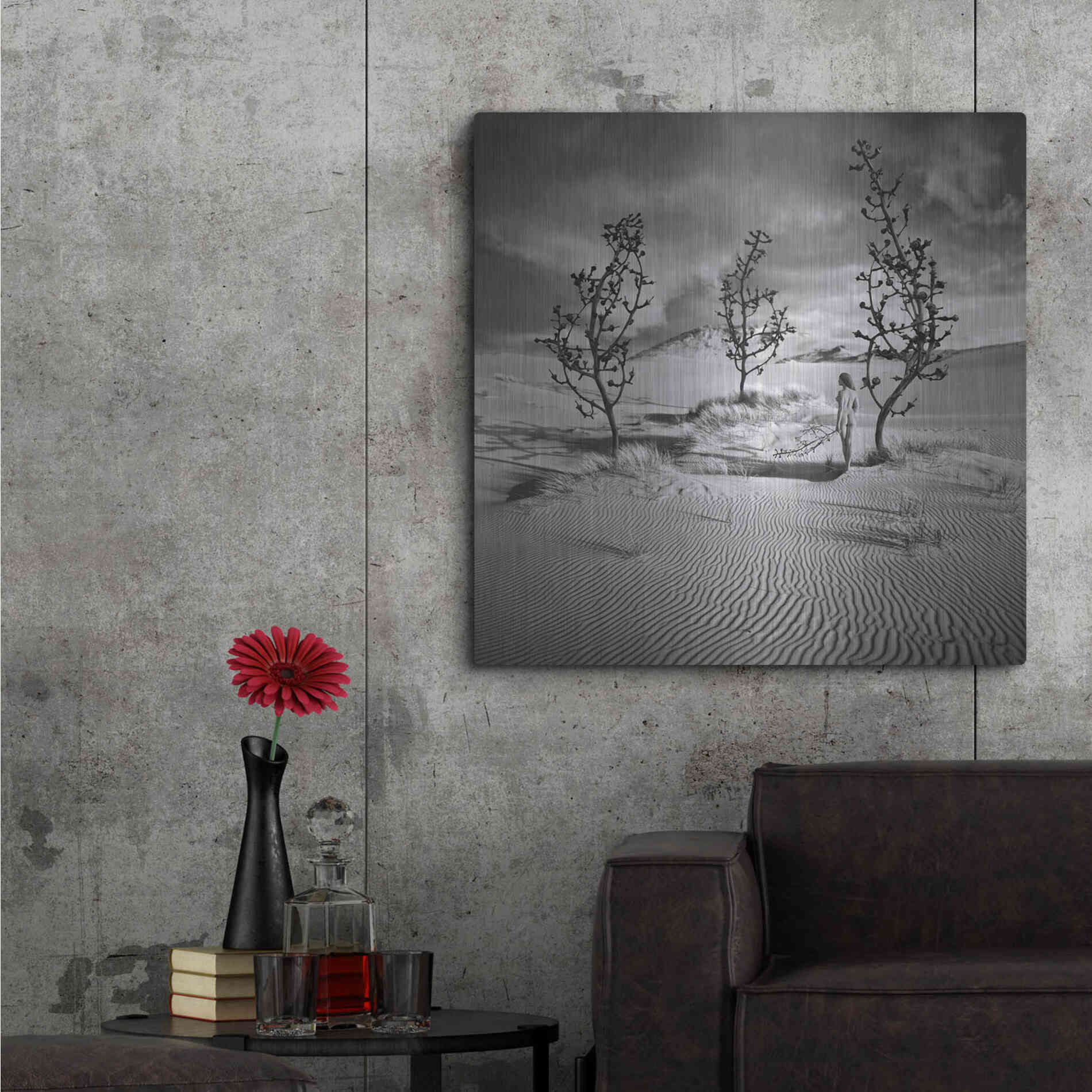 Luxe Metal Art 'Egarden' by Dariusz Klimczak, Metal Wall Art,36x36