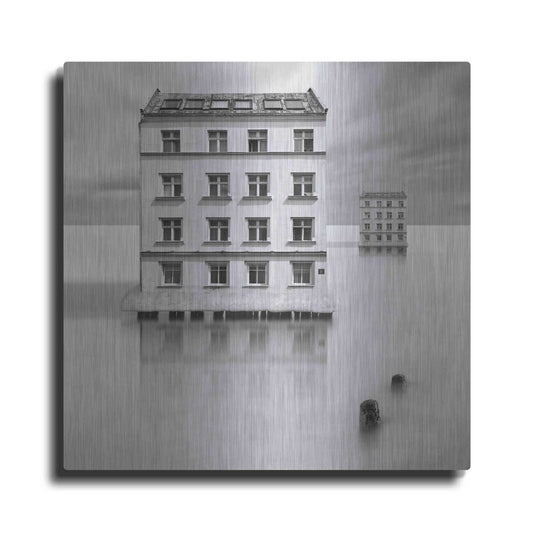 Luxe Metal Art 'Icehouses' by Dariusz Klimczak, Metal Wall Art