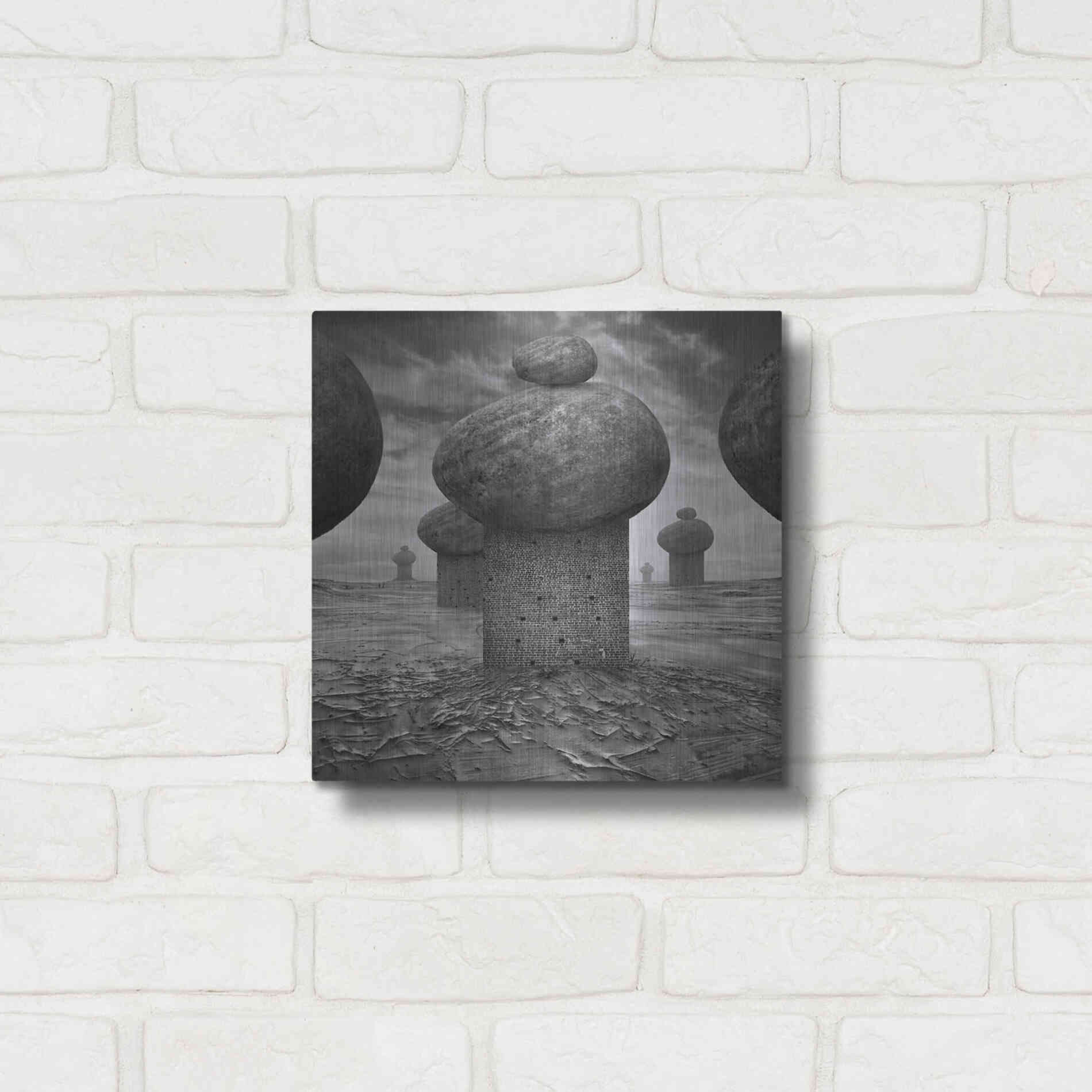 Luxe Metal Art 'Memory' by Dariusz Klimczak, Metal Wall Art,12x12